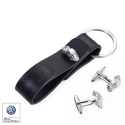 Set butoni si breloc piele Troika Beetle
