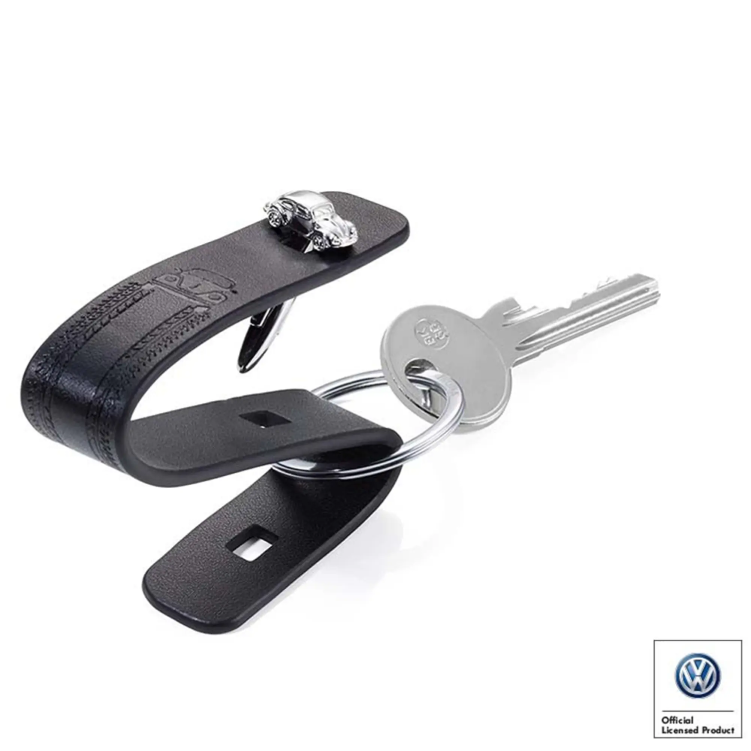 Set butoni si breloc piele Troika Beetle