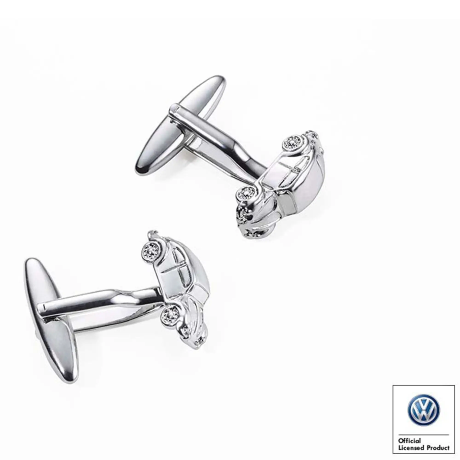 Set butoni si breloc piele Troika Beetle