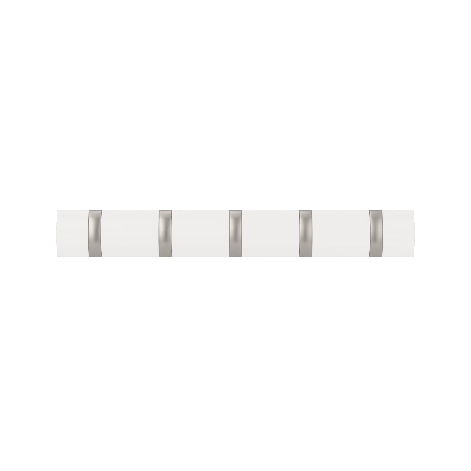 Cuier cu 5 carlige rabatabile Umbra Flip alb