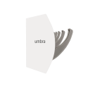Cuier cu 5 carlige rabatabile Umbra Flip alb