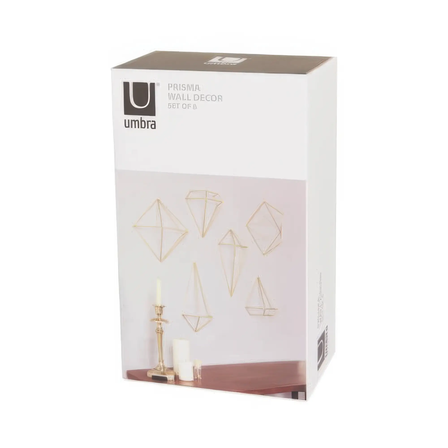 Suport plante aeriene Umbra Prisma auriu set 6 buc
