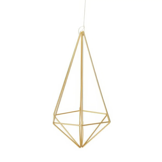 Suport plante aeriene Umbra Prisma auriu set 6 buc