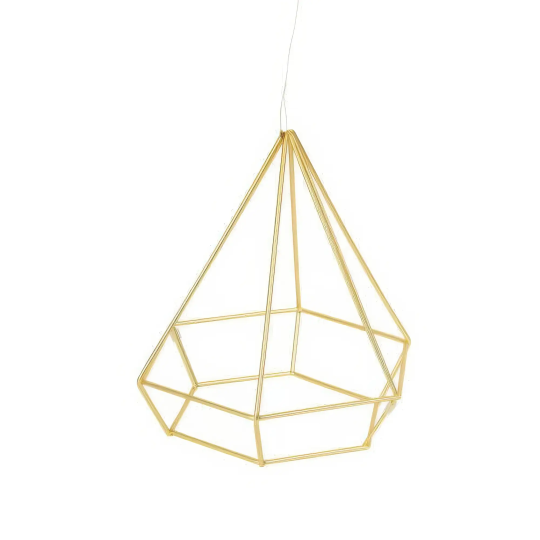 Suport plante aeriene Umbra Prisma auriu set 6 buc