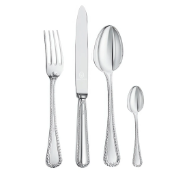 Set tacamuri argint masiv Regina Anna, 76 piese