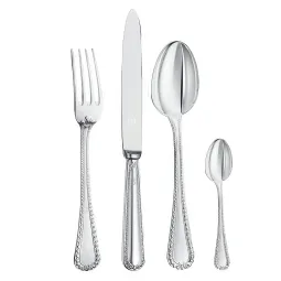 Set tacamuri argint masiv Regina Anna, 76 piese