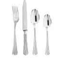 Set tacamuri argint masiv Meridiani, 24 piese