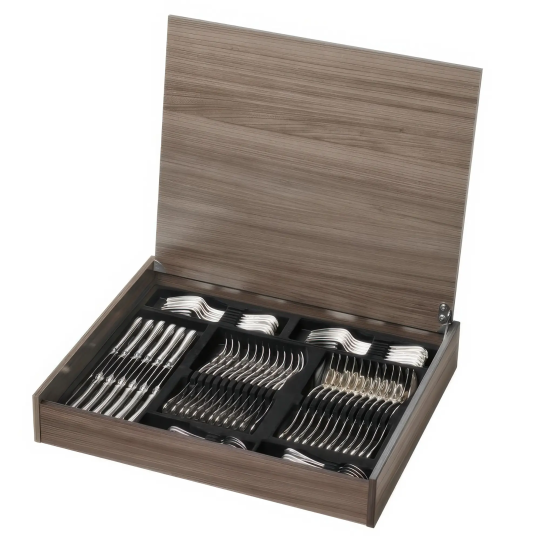 Set tacamuri argint masiv Barocco, 36 piese