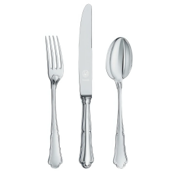 Set tacamuri argint masiv Barocco, 36 piese