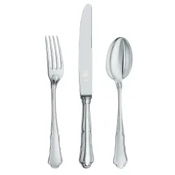 Set tacamuri argint masiv Barocco, 36 piese
