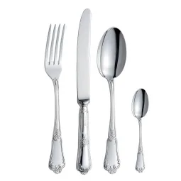 Set tacamuri argint masiv Floreale, 48 piese