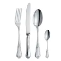 Set tacamuri argint masiv Floreale, 48 piese