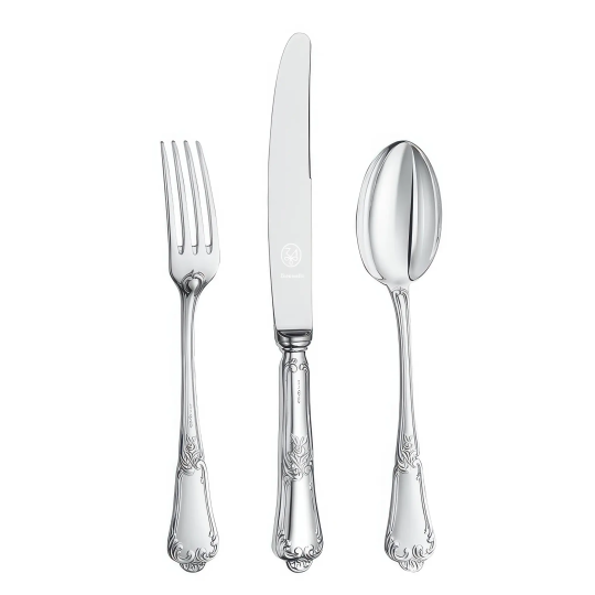 Set tacamuri argint masiv Floreale, 36 piese