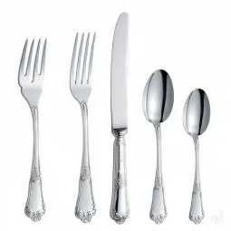 Set 5 tacamuri argint masiv 925 Floreale