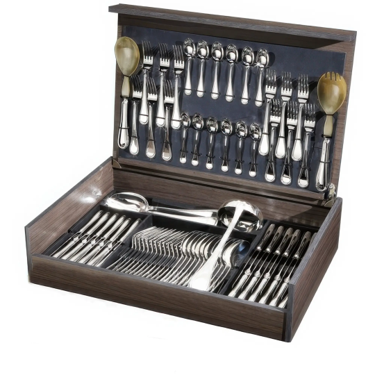 Set tacamuri argint masiv Meridiani, 126 piese