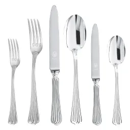 Set tacamuri argint masiv Meridiani, 126 piese