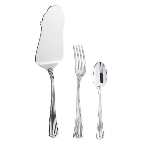 Set tacamuri argint masiv Meridiani, 126 piese