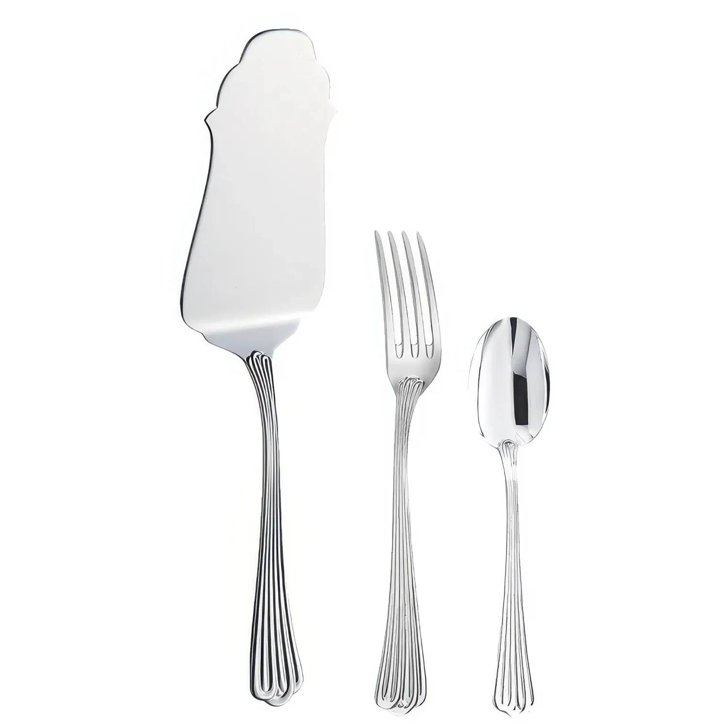 Set tacamuri argint masiv Meridiani, 126 piese