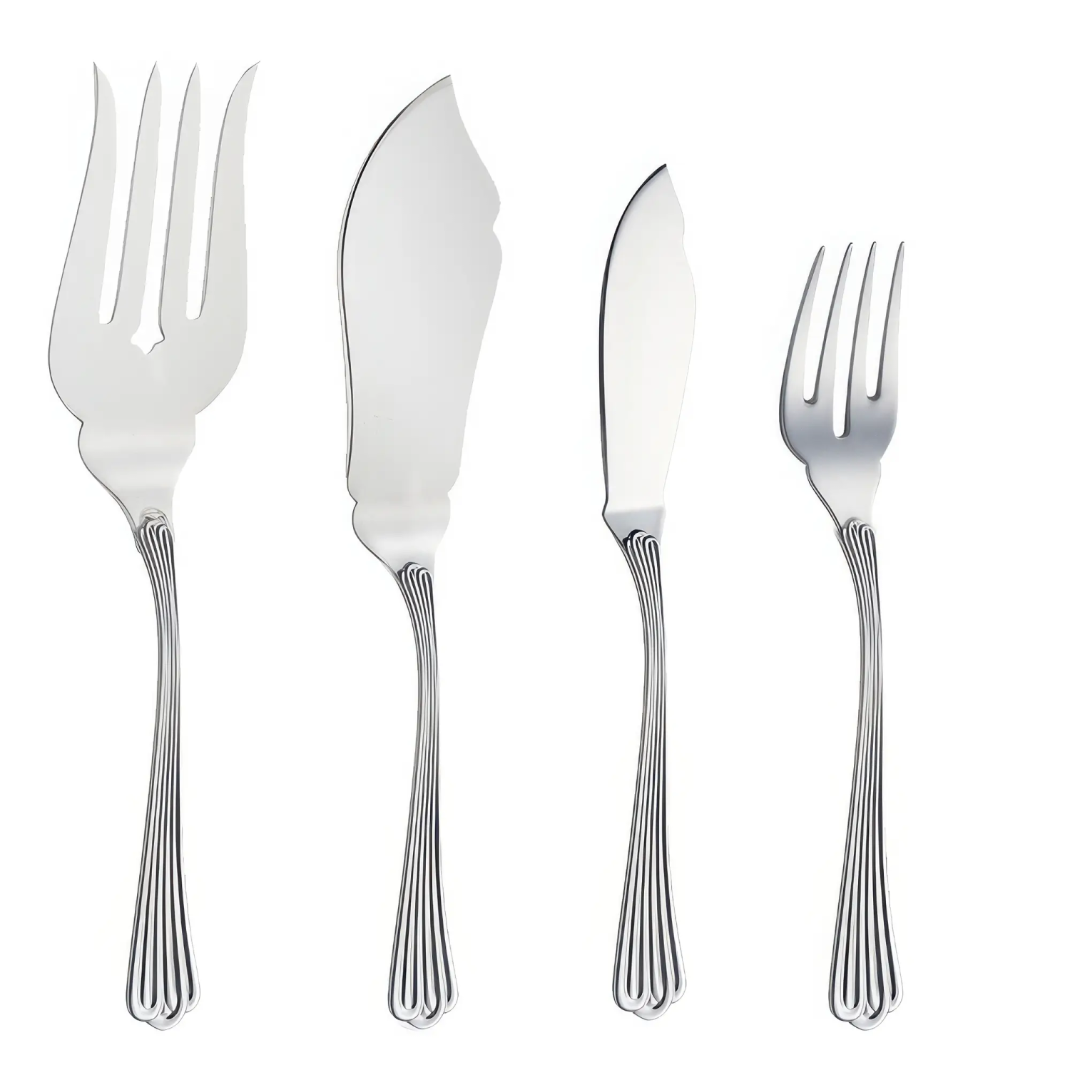 Set tacamuri argint masiv Meridiani, 126 piese