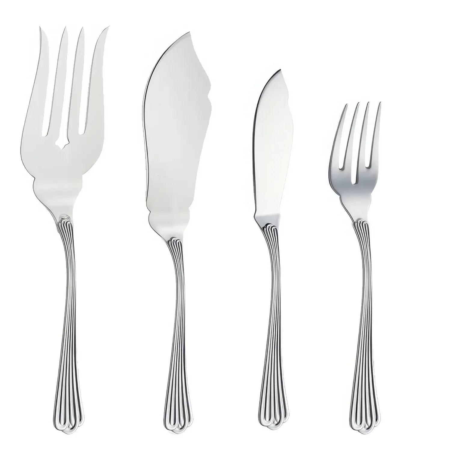 Set tacamuri argint masiv Meridiani, 126 piese