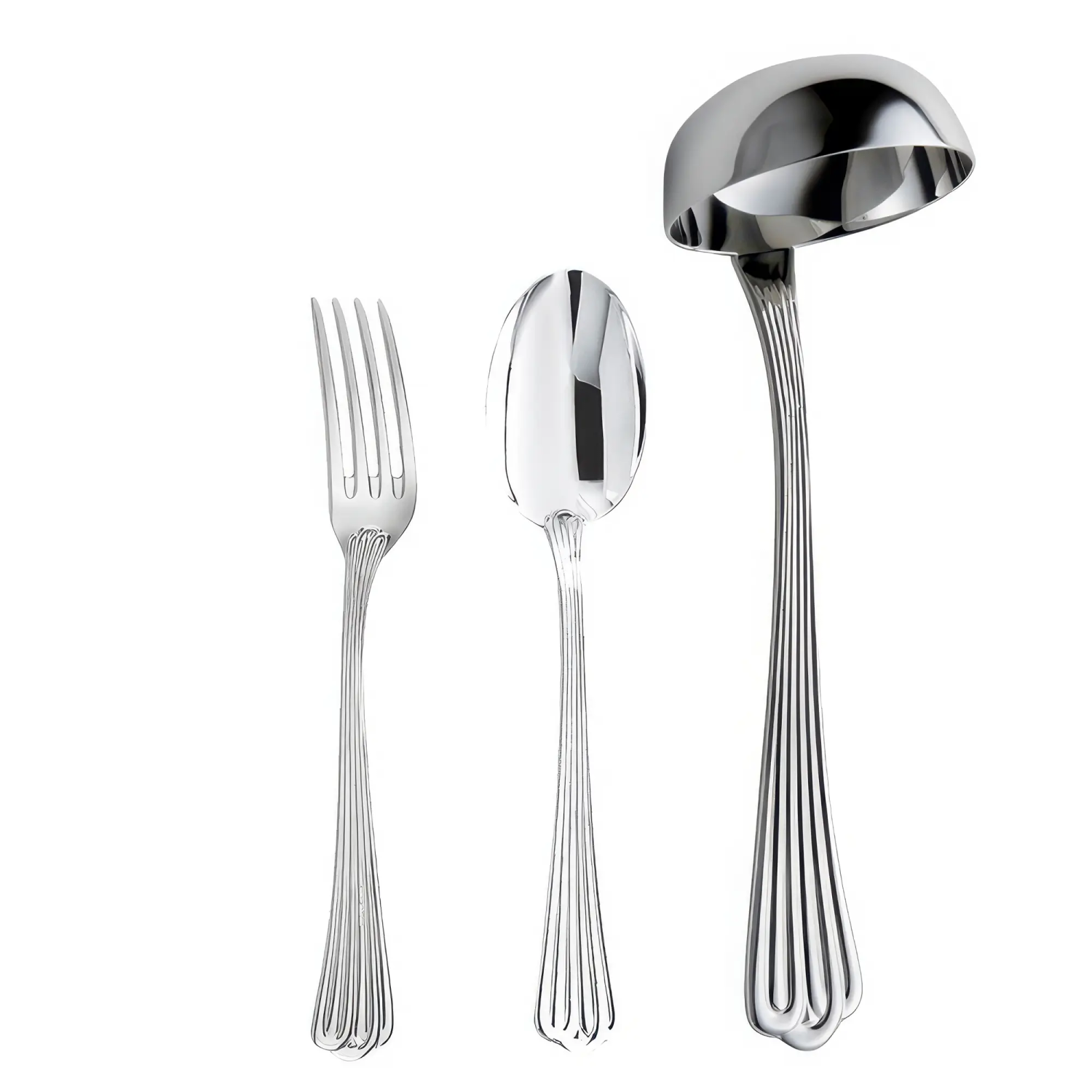 Set tacamuri argint masiv Meridiani, 126 piese