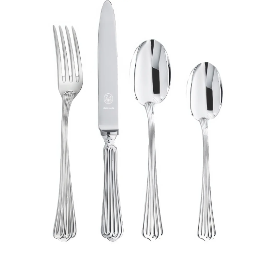 Set tacamuri argint masiv Meridiani, 48 piese