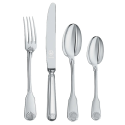 Set tacamuri argint masiv Conchiglia, 24 piese