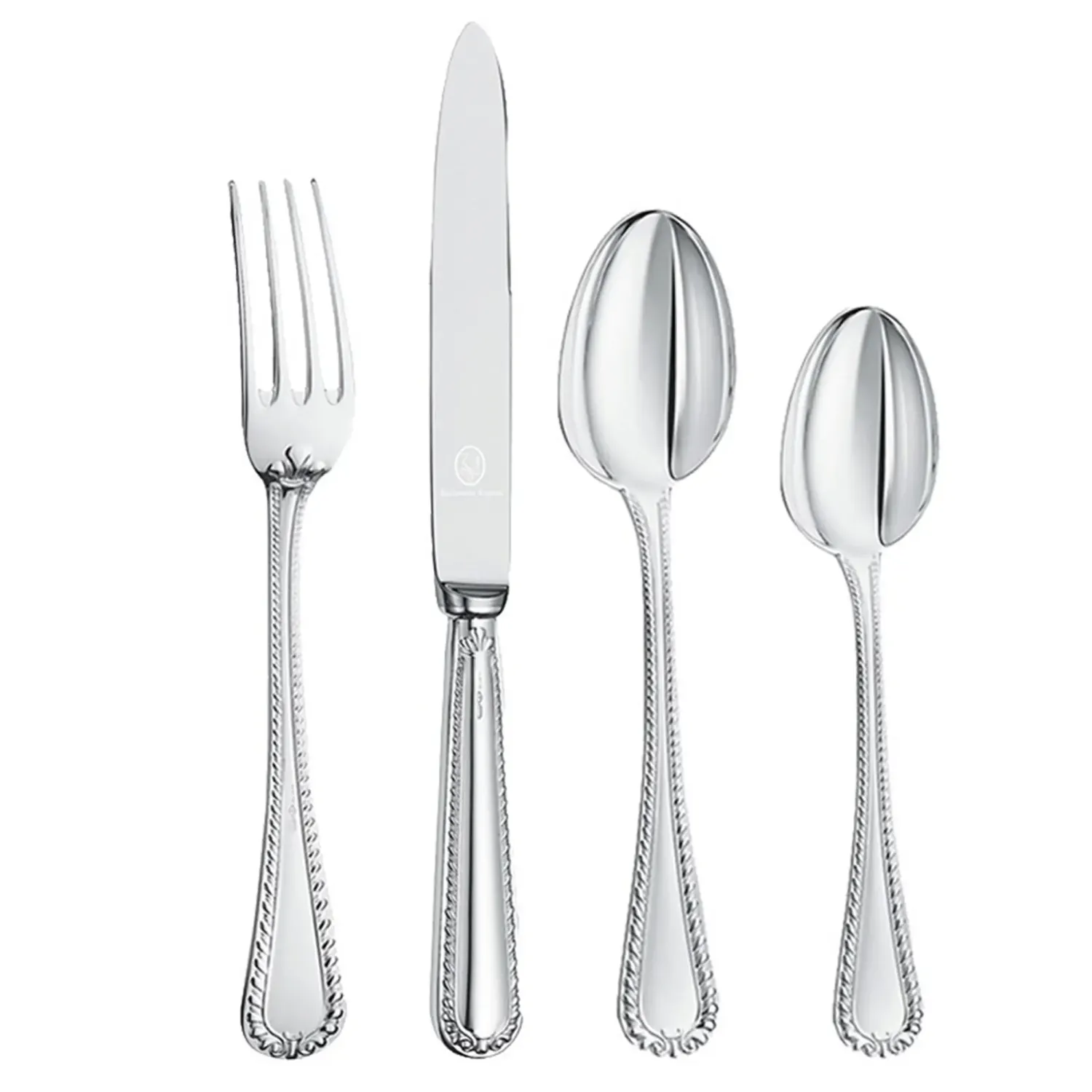 Set tacamuri argint masiv Regina Anna, 24 piese