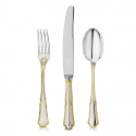 Set 3 tacamuri argint masiv Barocco placat cu aur