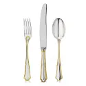 Set 3 tacamuri argint masiv Barocco placat cu aur