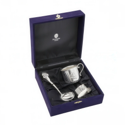 Set cadou pentru botez din argint masiv Baby Joy