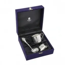 Set cadou pentru botez din argint masiv Baby Joy