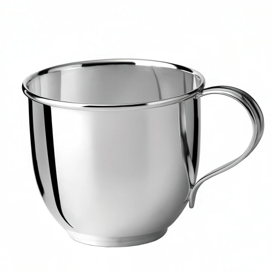 Cana argint masiv Smooth Handle