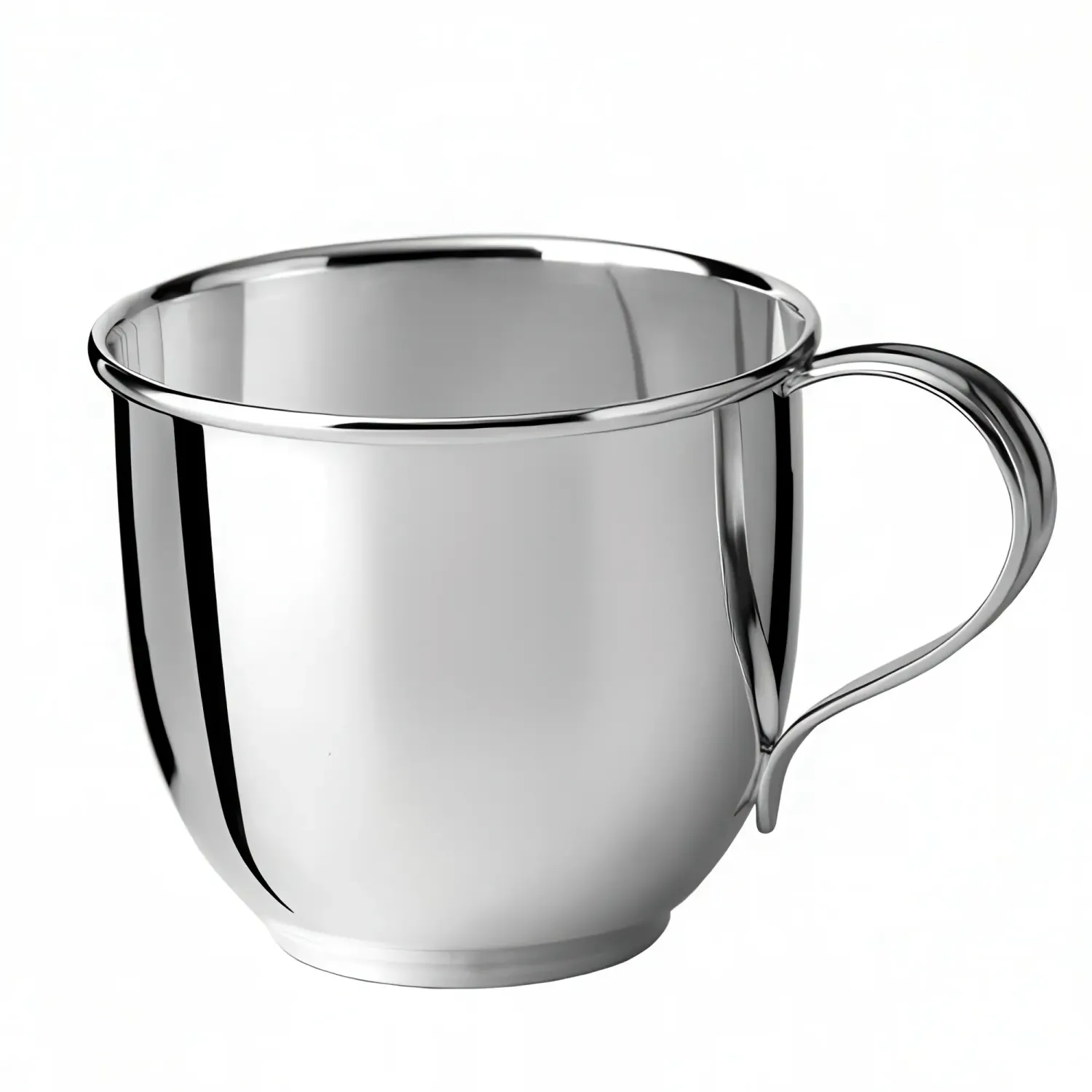 Cana argint masiv Smooth Handle