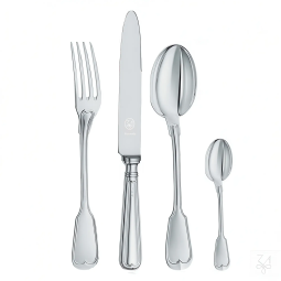 Set tacamuri argint masiv Mauriziano, 48 piese