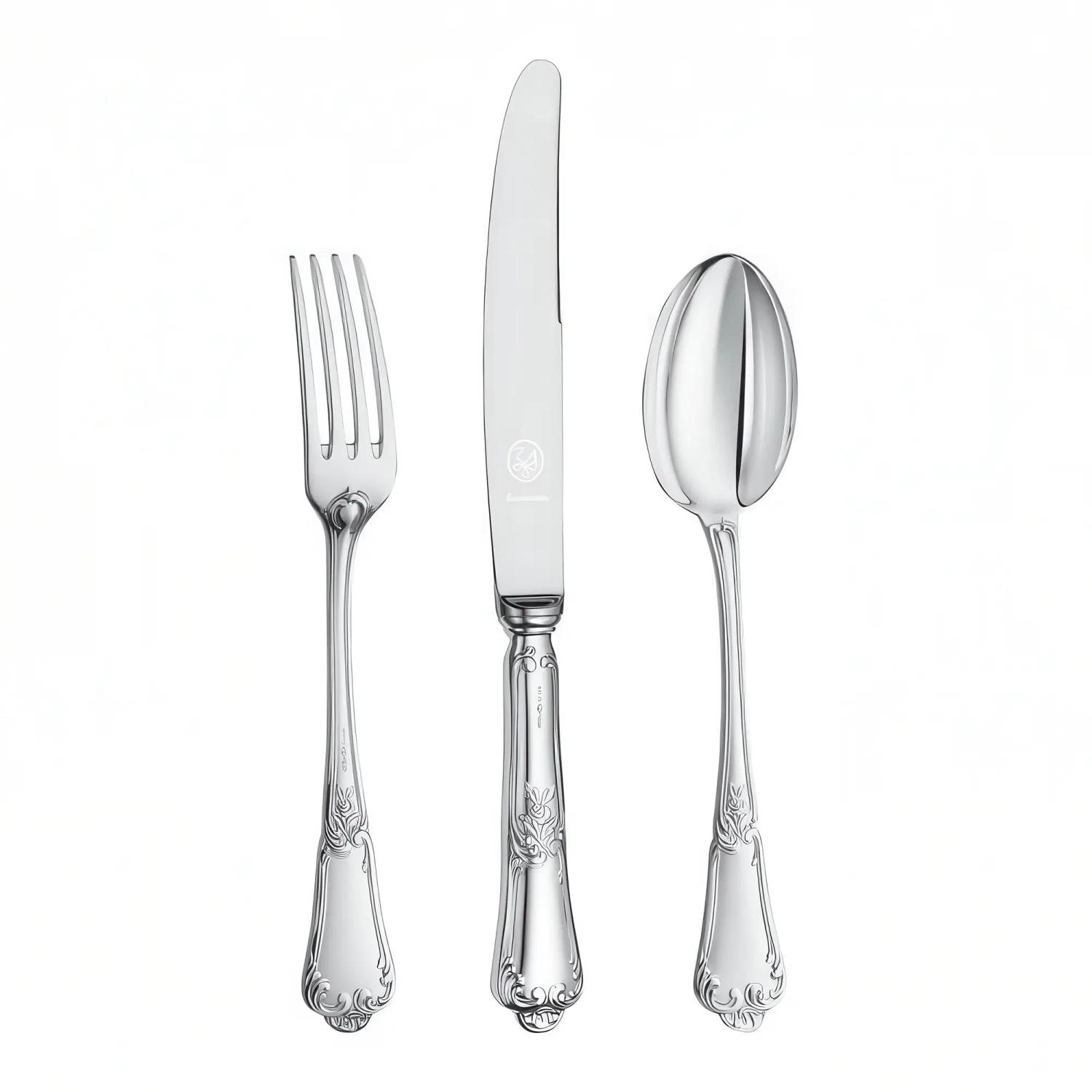 Set 3 tacamuri copii argint masiv 925 Floreale