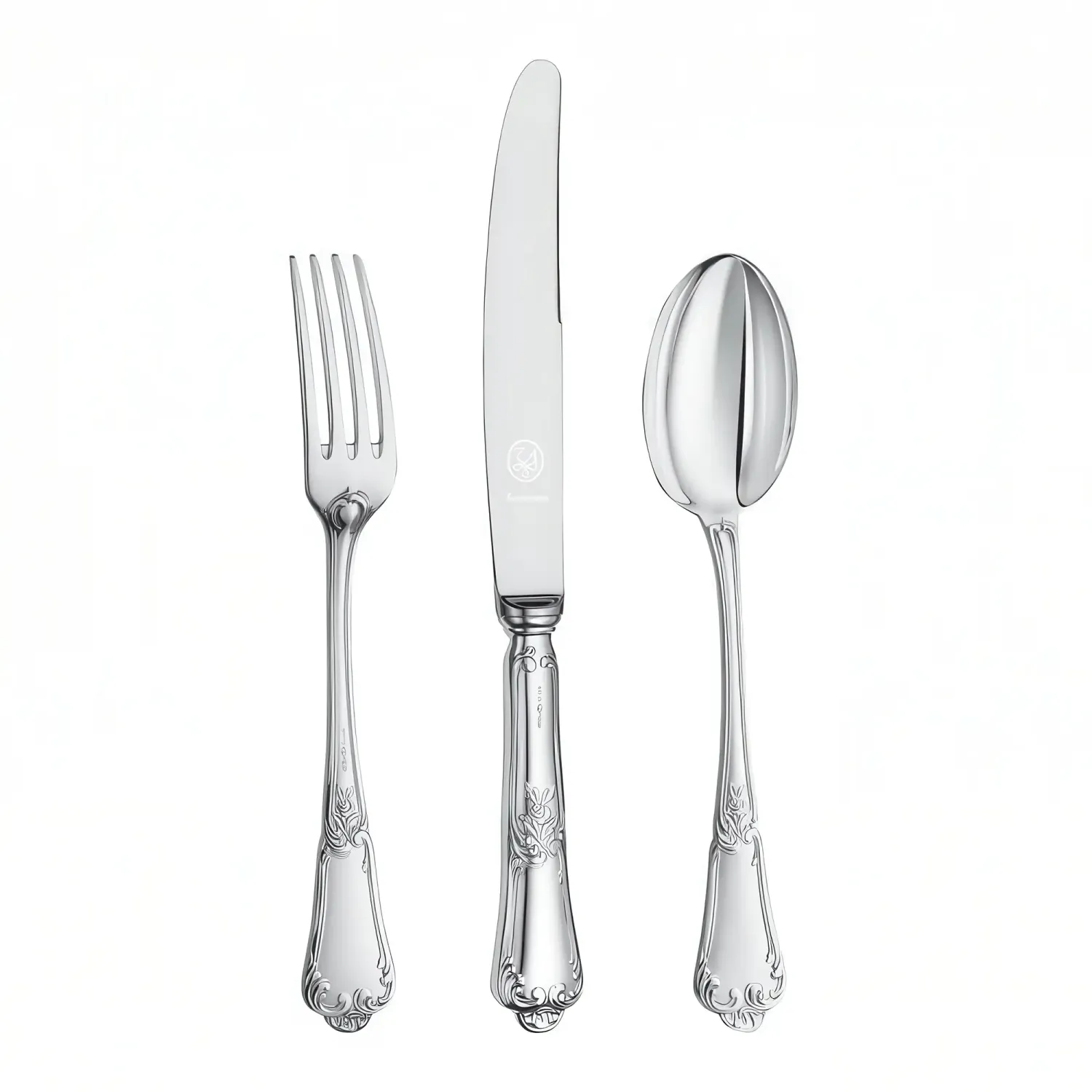 Set 3 tacamuri copii argint masiv 925 Floreale