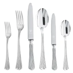 Set tacamuri argint masiv Meridiani, 77 piese