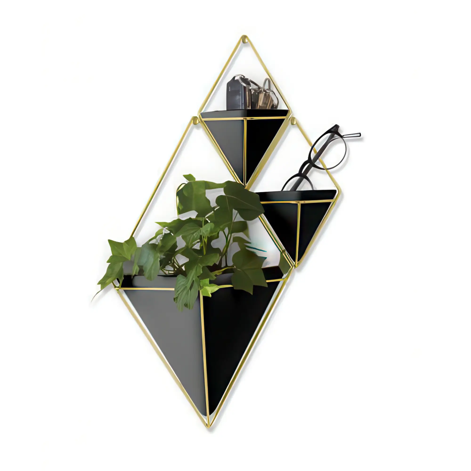 Set 2 vaze perete Umbra Trigg negru