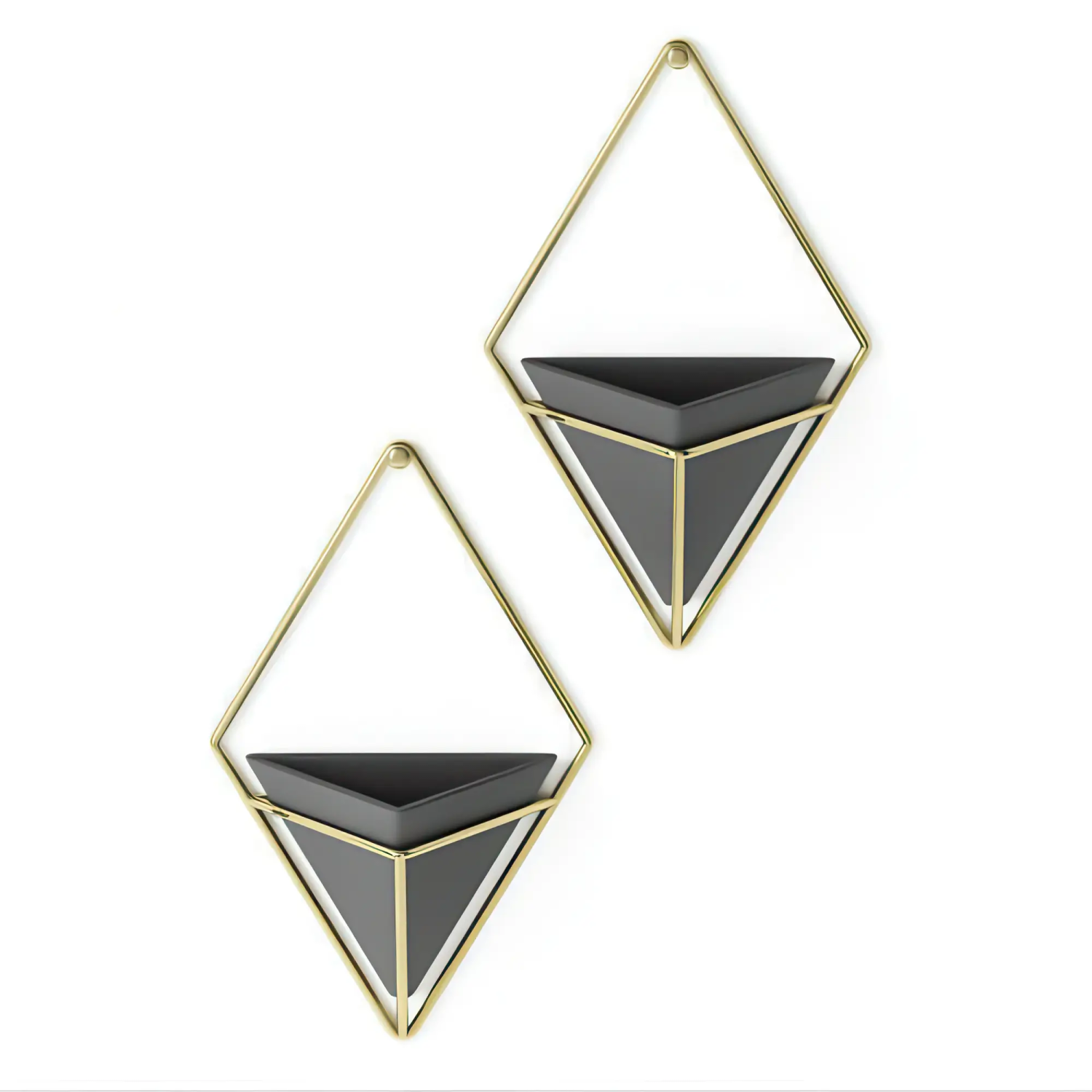 Set 2 vaze perete Umbra Trigg negru