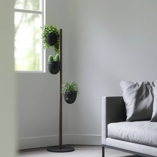 Stand 3 vaze suspendate Umbra Floristand dark