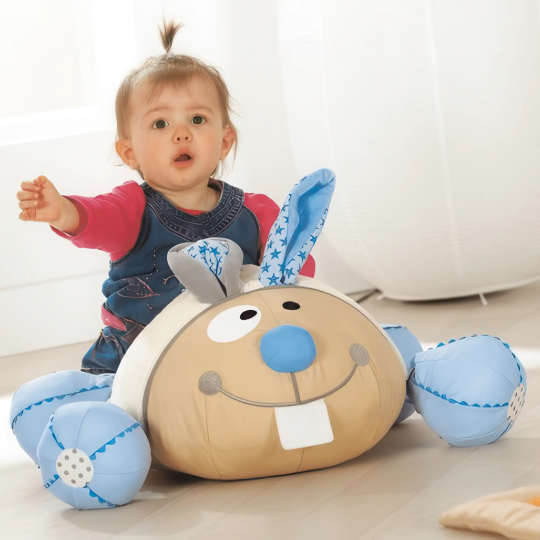Jucarie plush senzoriala Wesco Lucien iepuras 32cm