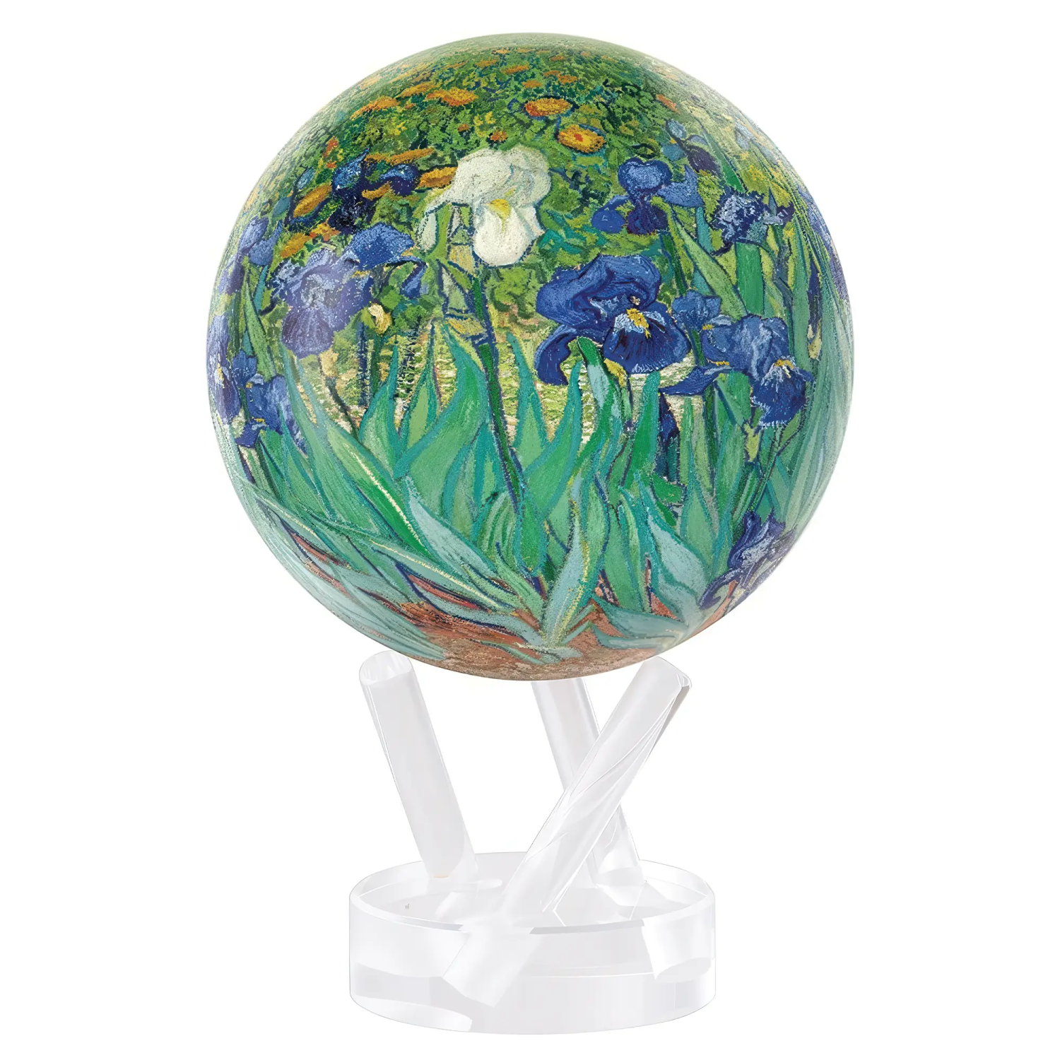 Glob solar rotativ Mova Irises by Van Gogh