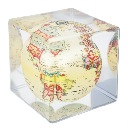 Glob solar rotativ Mova cube Antique