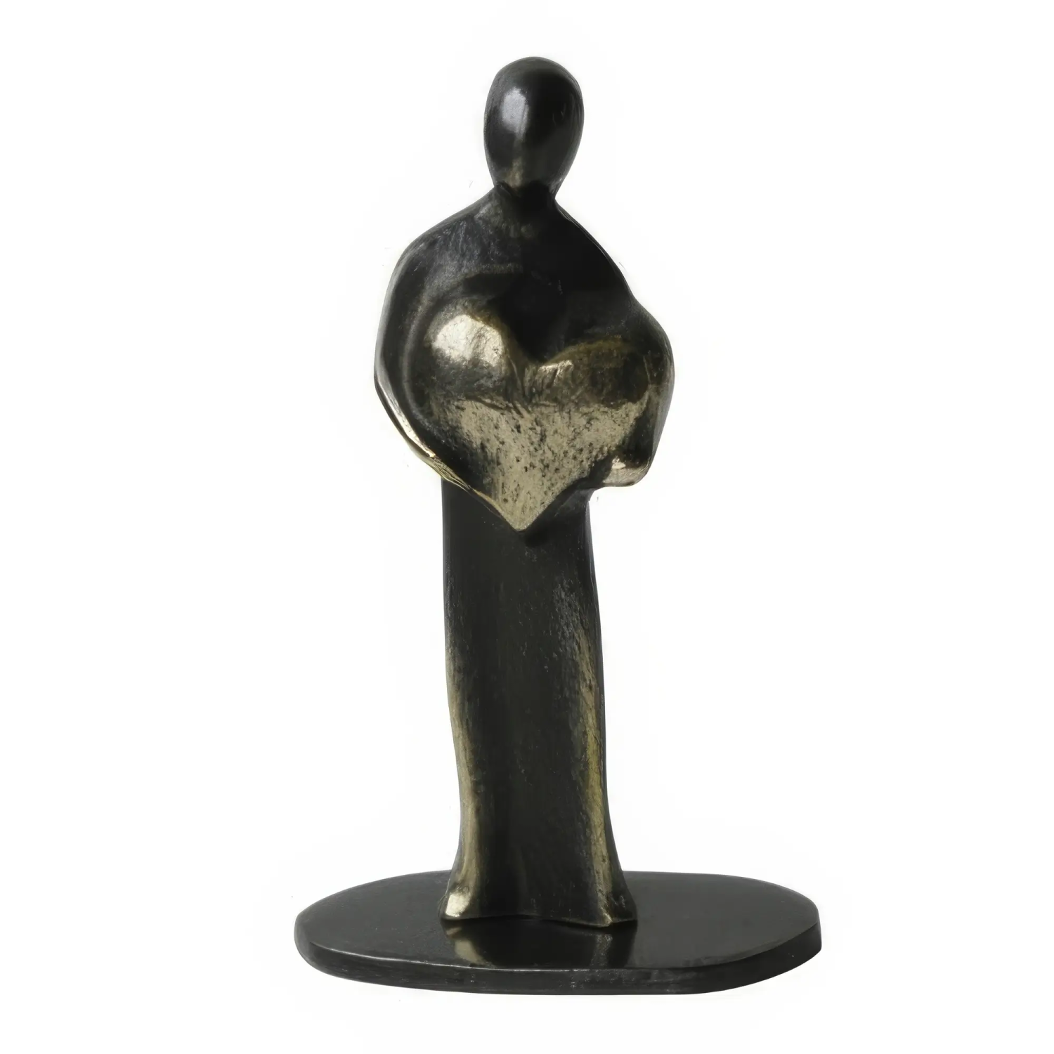 Statueta bronz "Multumesc din inima"