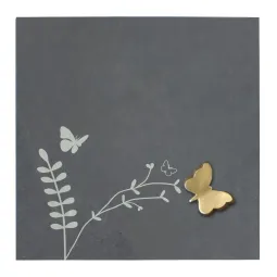 Placheta piatra "fluture" bronz masiv