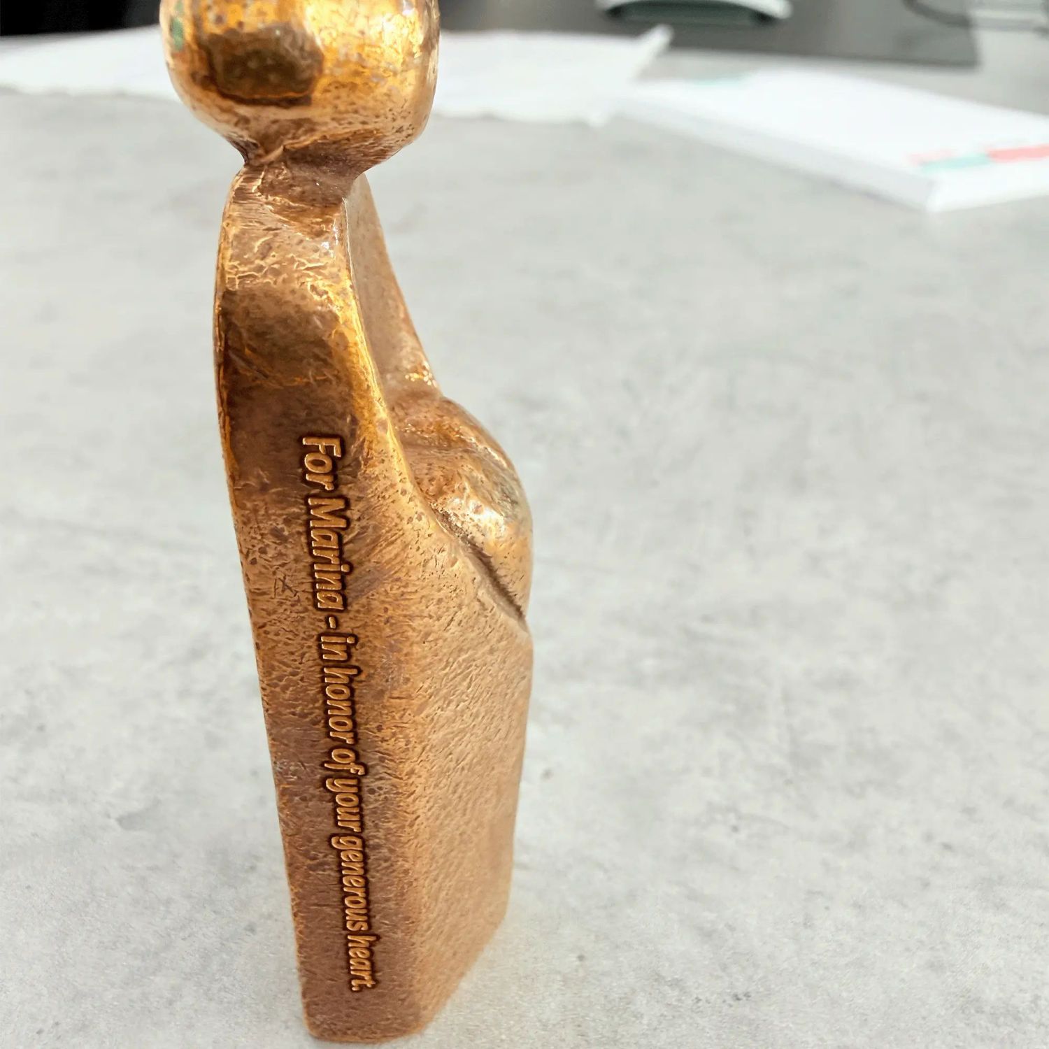 Statueta bronz "Cu dragoste"