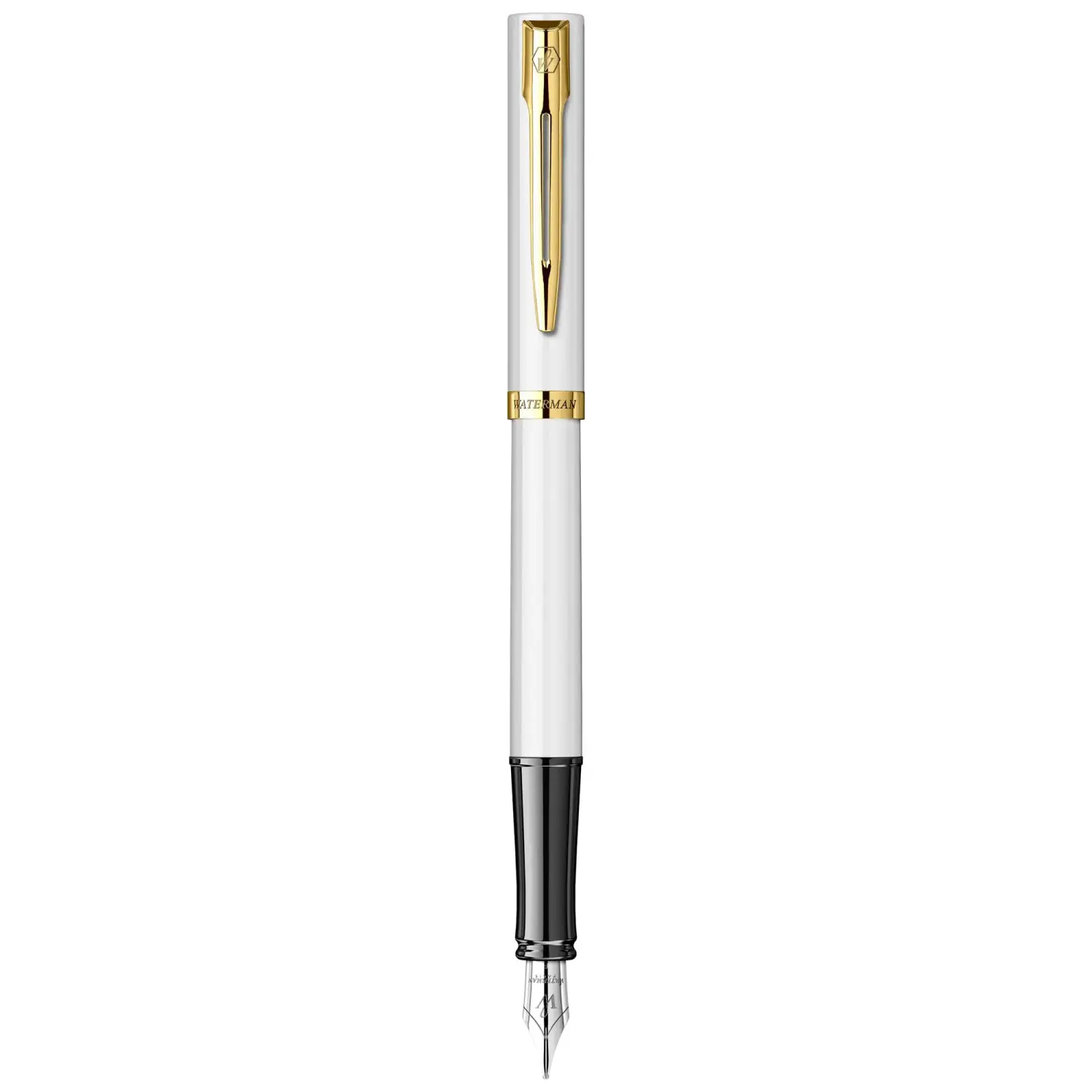 Stilou Waterman Impression White placat cu aur