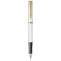 Stilou Waterman Impression White placat cu aur