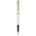 Stilou Waterman Impression White placat cu aur